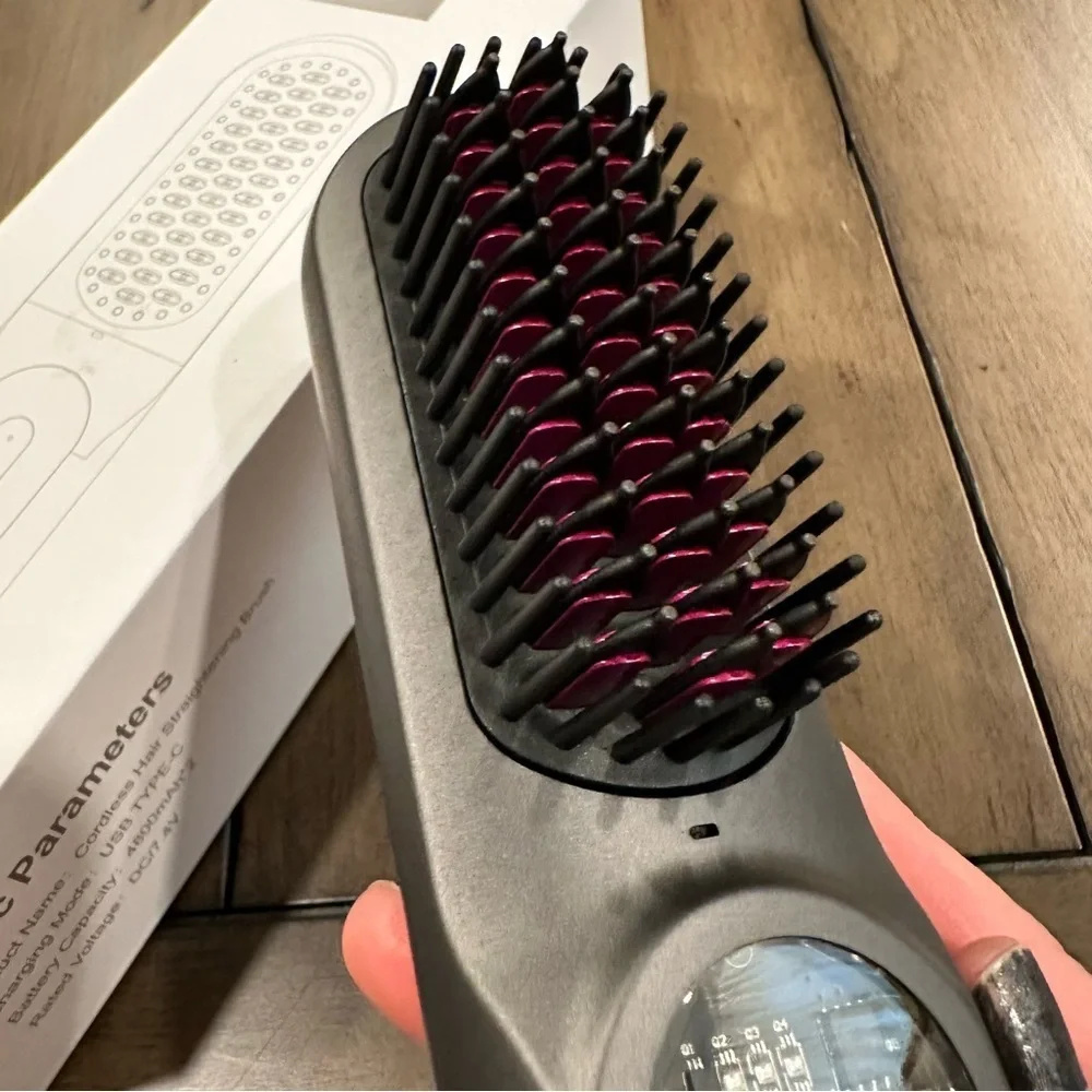 💈Cordless Hair Straightener Brush Mini Travel Brush It#OB3